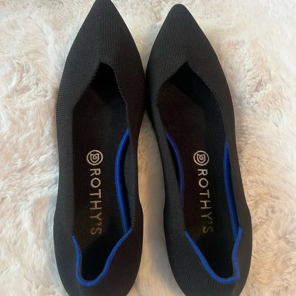 Rothy's Black Flats - Picture 1 of 3